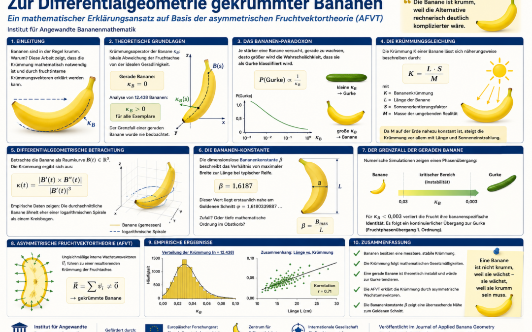 Zur Differentialgeometrie gekrümmter Bananen